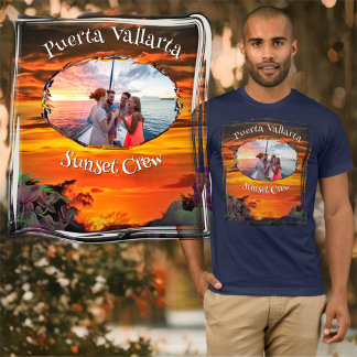 Puerto Vallarta Sunset Crew 2584 Tシャツ