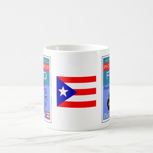 Puertorricanのカメラマンのためのマグ コーヒーマグカップ (中央)