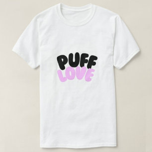 Puff Love モダン White Men's Tシャツ