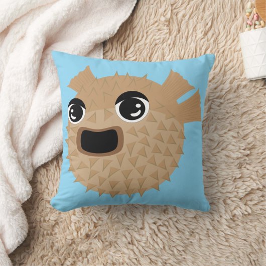 Puffer Fish クッション (ブランケット)