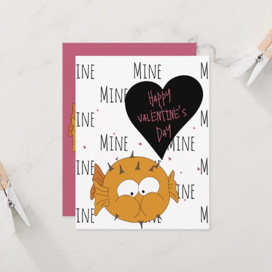 Puffer Fish Funny Cute “You’re Swell” Pun  カード (正面/裏面インサイチュ)