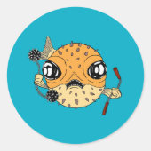 Pufferfish ラウンドシール (正面)