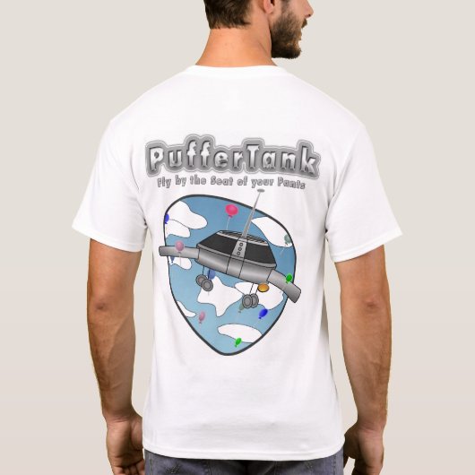 PufferTank #3 (紋章の前部、タイトル及びグラフィックの背部) Tシャツ (裏面)