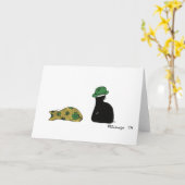 PuffieおよびMuffieセントパトリック日カード カード (黄色い花)