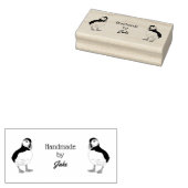 Puffinの手書きスタンプによる手作り ラバースタンプ (押印)