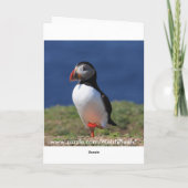 Puffinグリーティングカード カード (裏面)