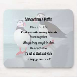 Puffinデザインマウスパッドからのアドバイス マウスパッド