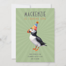 Puffin Birthday Invitation 招待状
