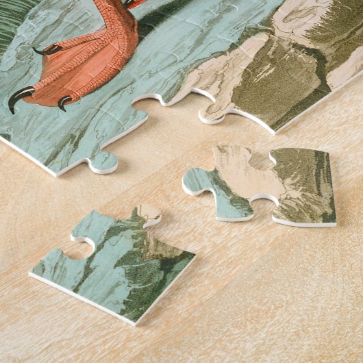 Puffin by John James Audubon ジグソーパズル (側面)