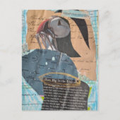 Puffin Chapter Eleven Mixed Media Collage ポストカード (正面)