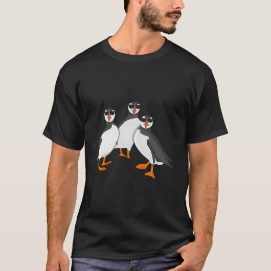 Puffin For Iceland Travel I Puffin Tシャツ (正面)