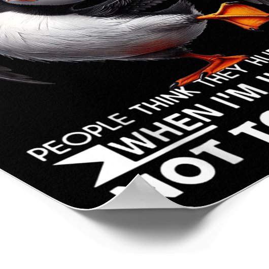 Puffin I Hate The Fact That I Cry When Im Frustrat ポスター (角)