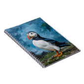 Puffin Notebook | Atlantic Puffin Bird Art Journal ノートブック (右側)