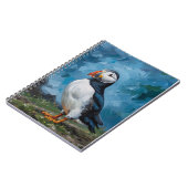 Puffin Notebook | Atlantic Puffin Bird Art Journal ノートブック (左側)