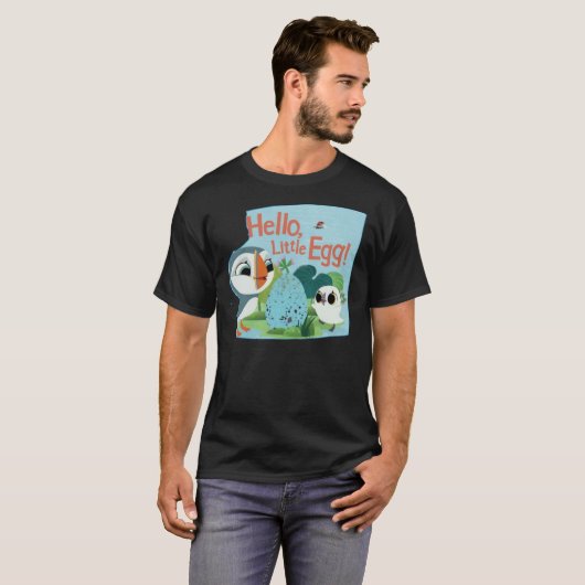 Puffin Rock- Hello Little Egg Tシャツ (正面フル)