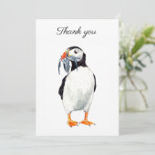 Puffin Thank you card サンキューカード (スタンド正面)