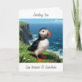 Puffin | Thinking of You | Well Wishes カード (正面)