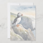 Puffin Watercolor Invitation 招待状 (裏面)