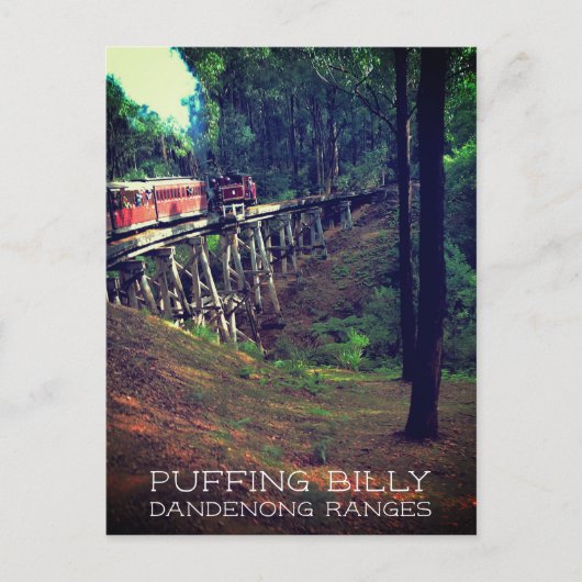 Puffing Billy, Dandenong Ranges, Victoria, Aus ポストカード (正面)