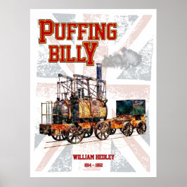 Puffing Billy Steam Train English Locomotive  ポスター