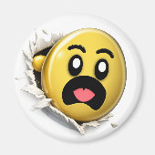 Puffy 3D Emoji Round Magnet マグネット (正面)