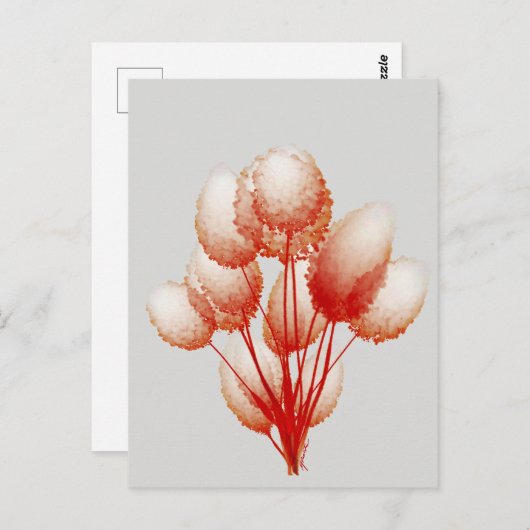 Puffy Blooms ポストカード (正面/裏面)