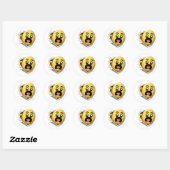 Puffy Classic Round Sticker  ラウンドシール (シート)
