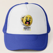 Puffy Emoji Trucker Cap | Funny 3D Hat キャップ (正面)