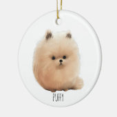 Puffy Pup Christmas Ornament  セラミックオーナメント (左)