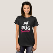 PugおばあちゃんフィットTシャツ116 Tシャツ (正面フル)