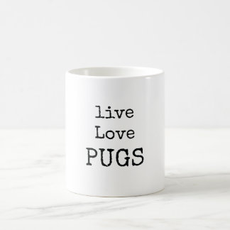 PUGかわいいおもしろい犬ママ コーヒーマグカップ