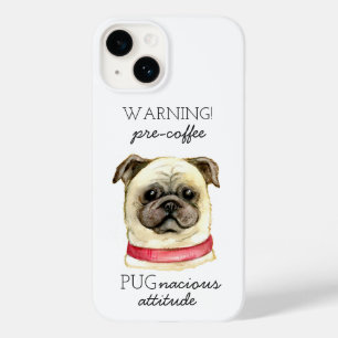 Pugとのプレコーヒー好戦的な態度 Case-Mate iPhone 14ケース