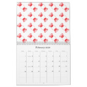 PugとPugの上のPug カレンダー (2月 2026)