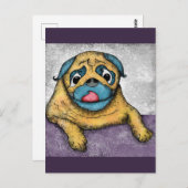 Pugにはランチ葉書が必要 ポストカード (正面/裏面)