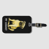 PUGの所有者のための荷物 ラゲッジタグ (正面横)