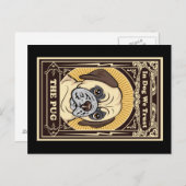 Pugはがきを信頼する ポストカード (正面/裏面)