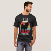 Pugは私の動物犬の男性女性の子供 Tシャツ (正面フル)