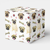 Pugをテーマにした好意ボックス フェイバーボックス (裏面サイド)