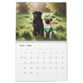 Pugカレンダー2025ウォールカレンダー カレンダー (3月 2026)