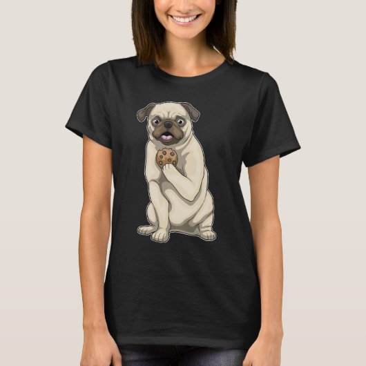 Pugクッキー Tシャツ (正面)