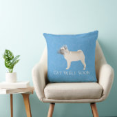 Pugシルエットイージングウィーンデザイン クッション (椅子)