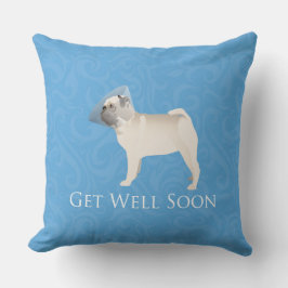 Pugシルエットイージングウィーンデザイン クッション