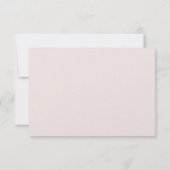 PUGシルエット結婚式RSVP返信 出欠カード (裏面)