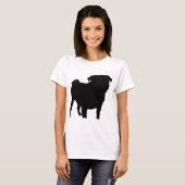 Pugシルエット Tシャツ (正面フル)