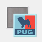 Pugスタイル磁石 マグネット (正面/裏面)