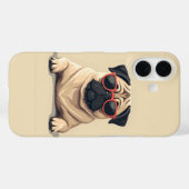 Pugデザイン Case-Mate iPhoneケース (裏面 (横))