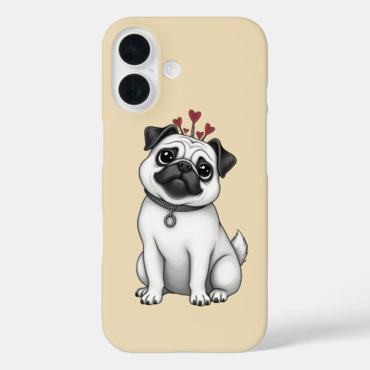 Pugデザイン Case-Mate iPhoneケース (裏面)