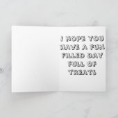 Pugハッピーバースデーカード カード (内部)