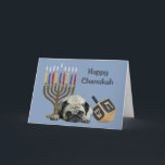 PUGハヌカー（ユダヤ教の祭り）カード（ユダヤ教）メノラー シーズンカード<br><div class="desc">ハヌカー（ユダヤ教の祭り）シーズンの間に家族や友人を思い出すことは、愛し保て愛している人々とtouchする素晴らし気にい方法である。私は愛と犬のハヌカー（ユダヤ教の祭り）カードを作った気にと、犬を愛する誰もが喜んでそれらを受け取ることになるだろう。中の挨拶を変更するオプションがある。</div>