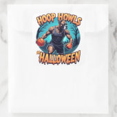 PUGハロウィーンバスケットボールショーダウン スクエアシール (バッグ)